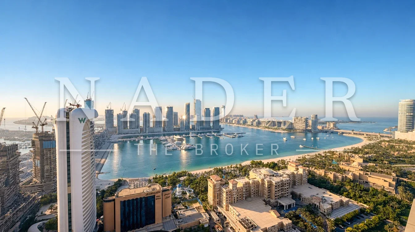 Full Sea and Palm View | High Floor | Rare 4 Bed